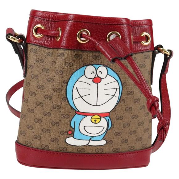 GUCCI Micro GG Supreme Doraemon Collaboration Bag Pvc Beige - Picture 1 of 16